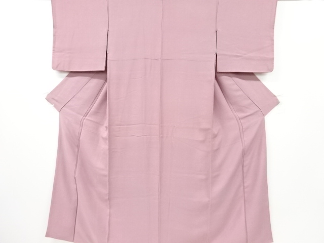 織柄色無地着物